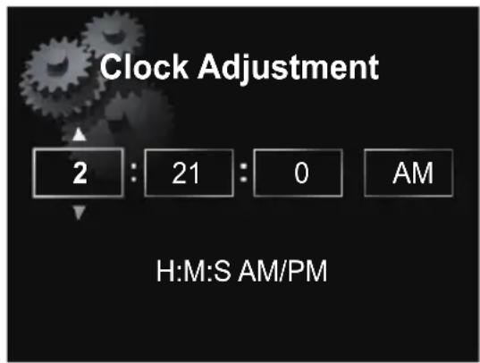 PIONEER X-SMC3 - Betätigen Sie ↑/↓/←/→ oder die Zifferntasten zur Einstellung der Uhr, und drücken Sie dann ENTER. - 1