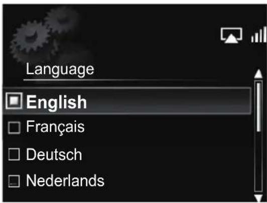 Language English Français Deutsch Nederlands