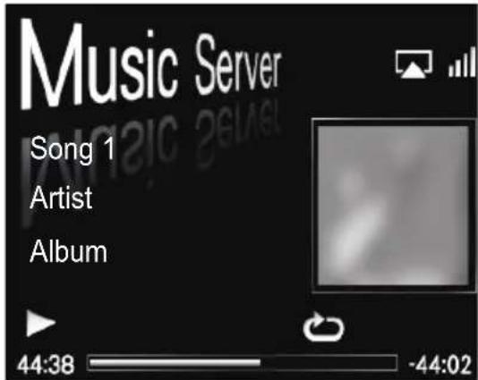 Music Server Song 1 Artist Album 44:38 -44:02