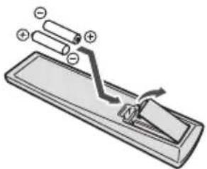 PIONEER X-SMC1 - Inserimento delle batterie nel telecomando - 1