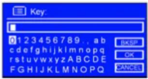 Key: 0123456789., ab cdefghijklmnopq rstuvwxyzABCDE FGHIJKLMNOP PQ RKSP OK CANCEL