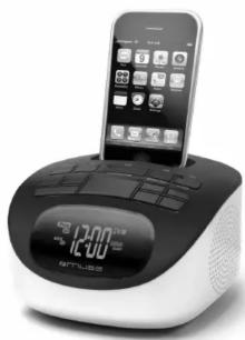 MUSE M-103 PK - Docking Clock Radio PLL for iPhone/iPod - 1