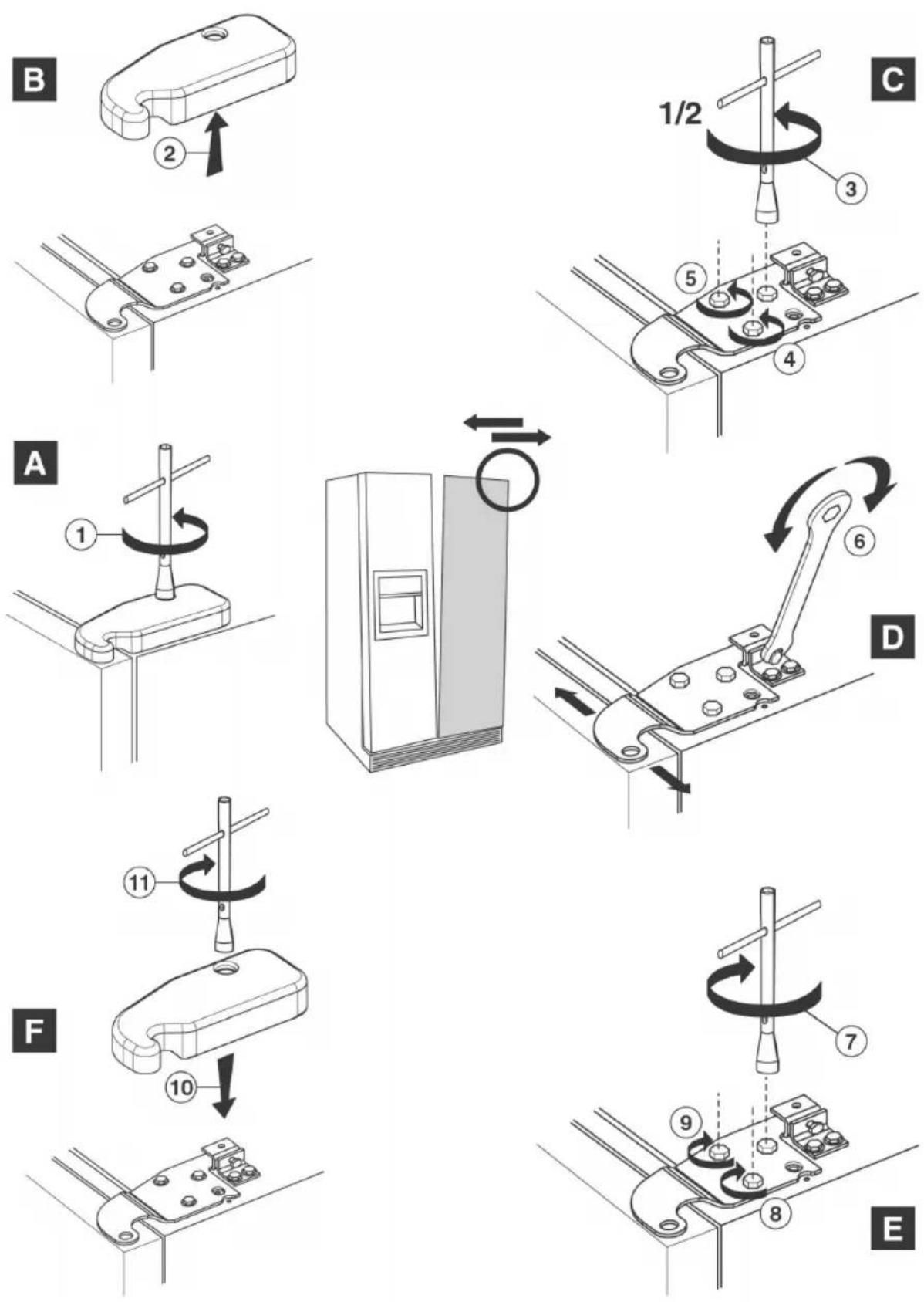 SMEG FA 720 X - Ausfluchten der Türen - 3