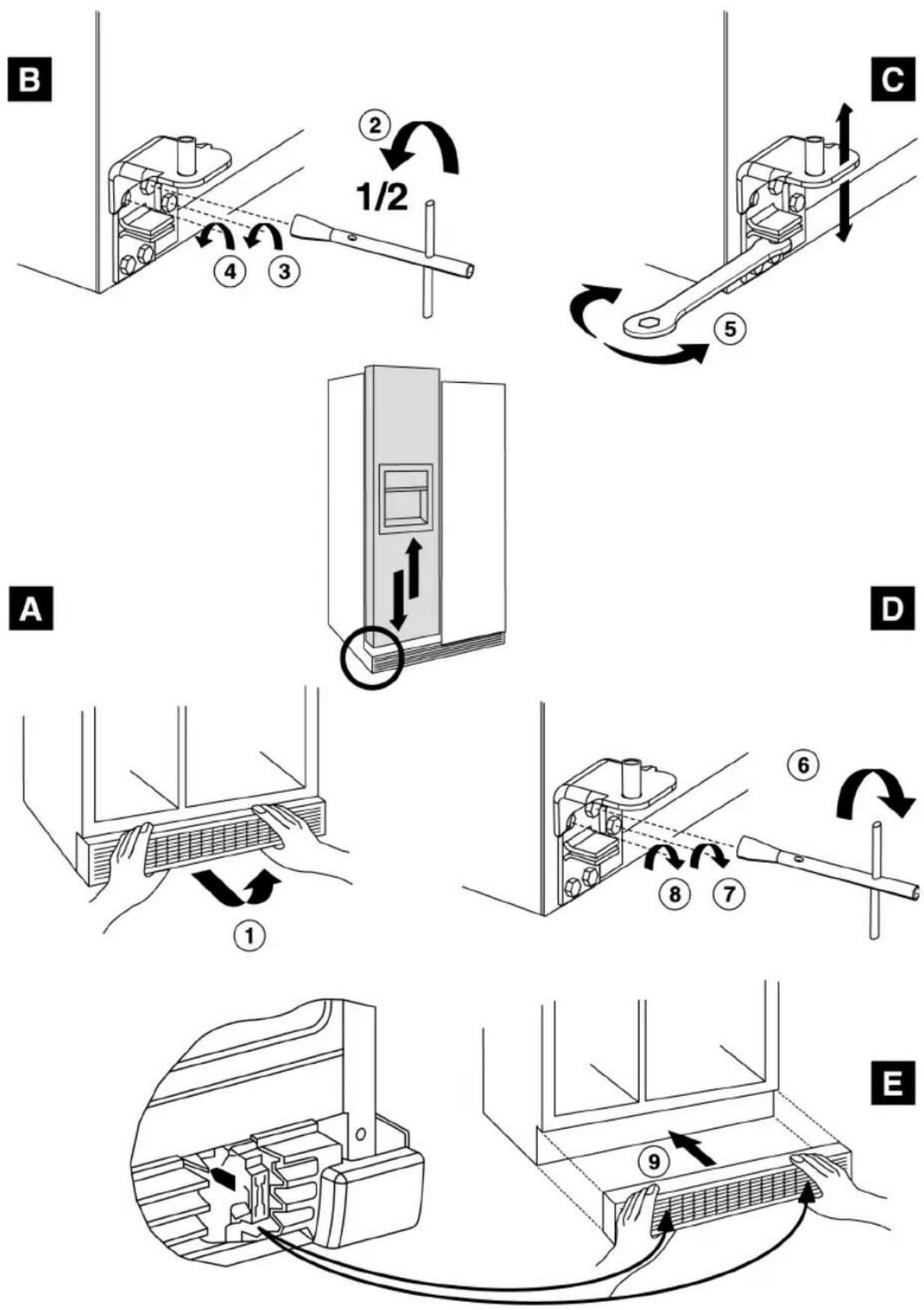 SMEG FA 720 X - Ausfluchten der Türen - 4