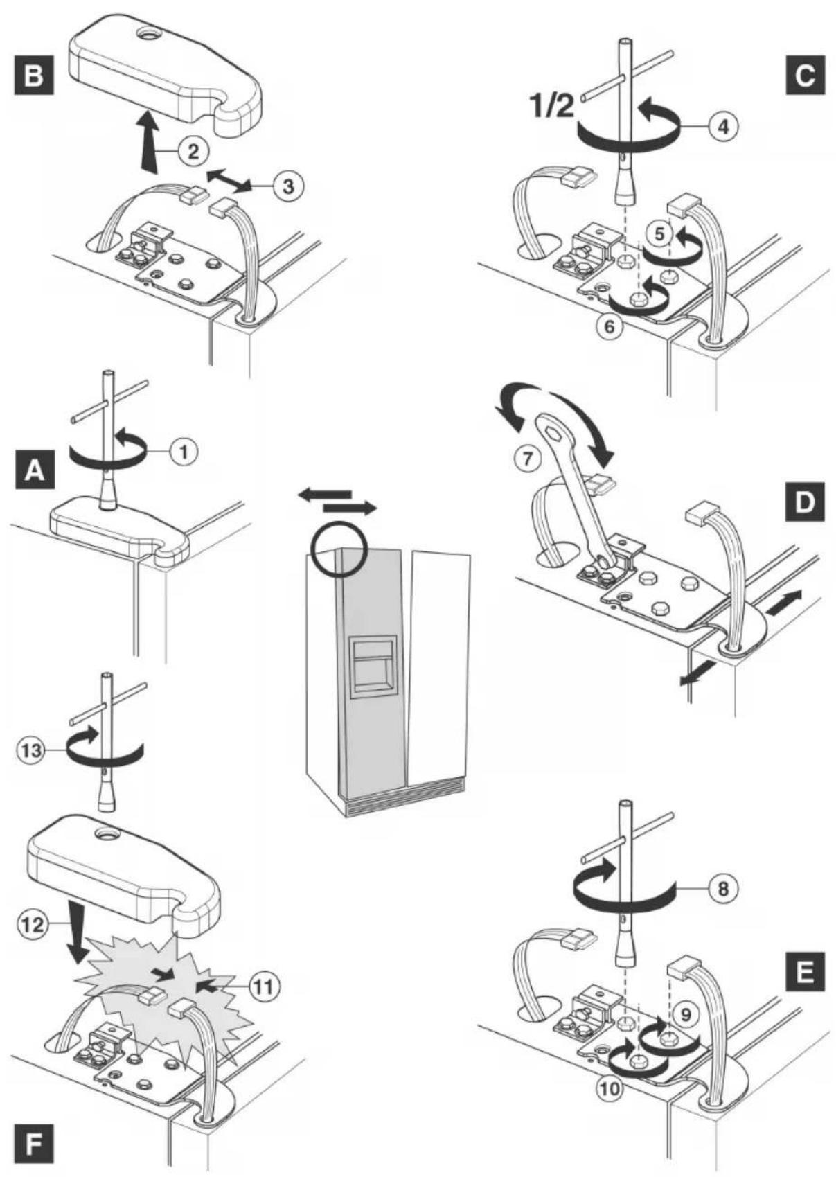 SMEG FA 720 X - Ausfluchten der Türen - 2