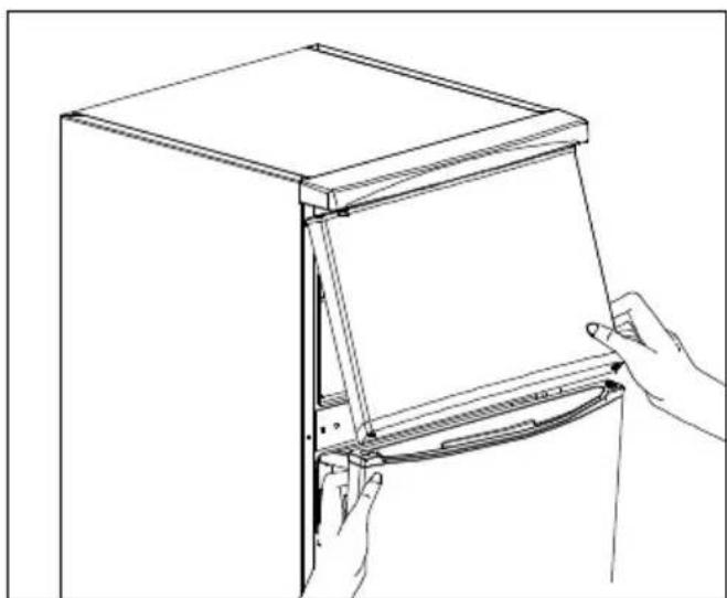 TECHWOOD KS 9260 - Reversing the door - 2