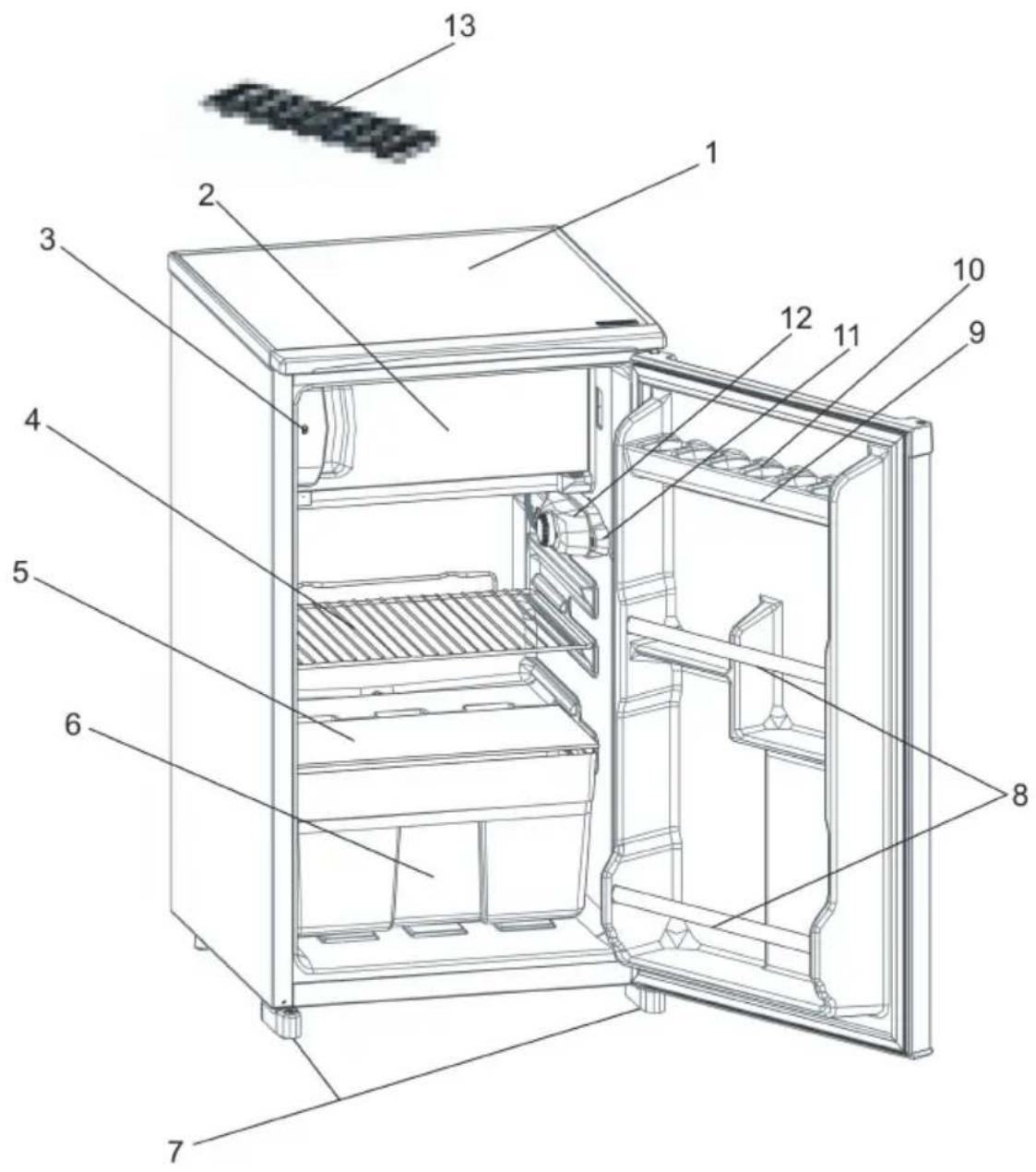 TECHWOOD KS 9111 - TEIL -6. BAUTEILE UND VORRATSFÄCHER - 1