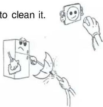 to clean it.