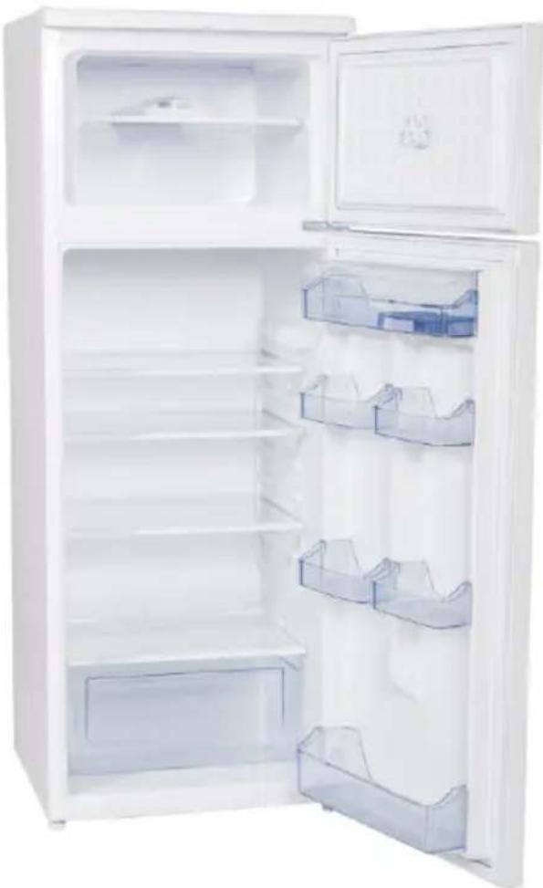 TECHWOOD KS 2601 - Double Door Refrigerator Freezer - Fridge - 1