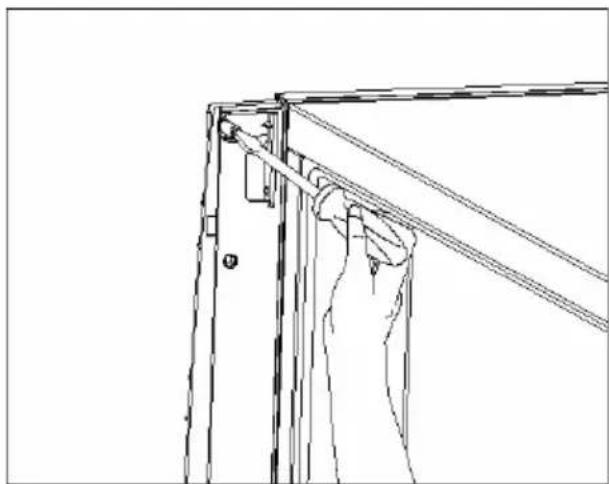 TECHWOOD KS 1201 - Changing door position - 3
