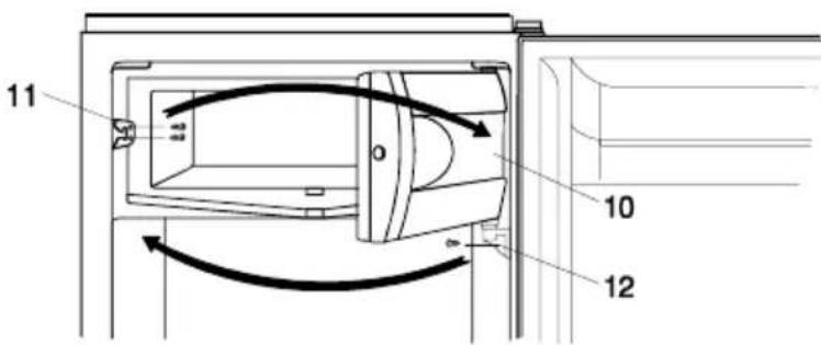 SMEG FL 164 - Changing the Direction of Opening the Door on the Low Temperature Compartment - 2