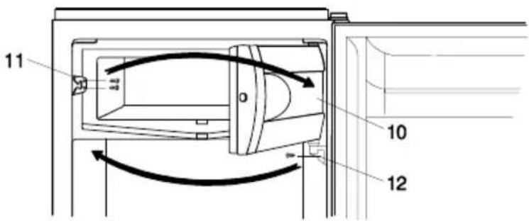 SMEG FI 167 A - Türanschlagwechsel beim Tiefkühlraum - 2