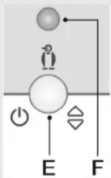 SMEG FC 375 B NF - Ein-/Abschalten des Geräts und Einstellung der Temperatur - 1
