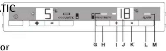 AEG-ELECTROLUX Santo 75380 KG8 - Bedieningspaneel en indicatielampjes diepvries - 1