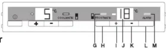 AEG-ELECTROLUX Santo 75340 KG8 - Bedien- und Anzeigefeld des Gefrierschranks - 1