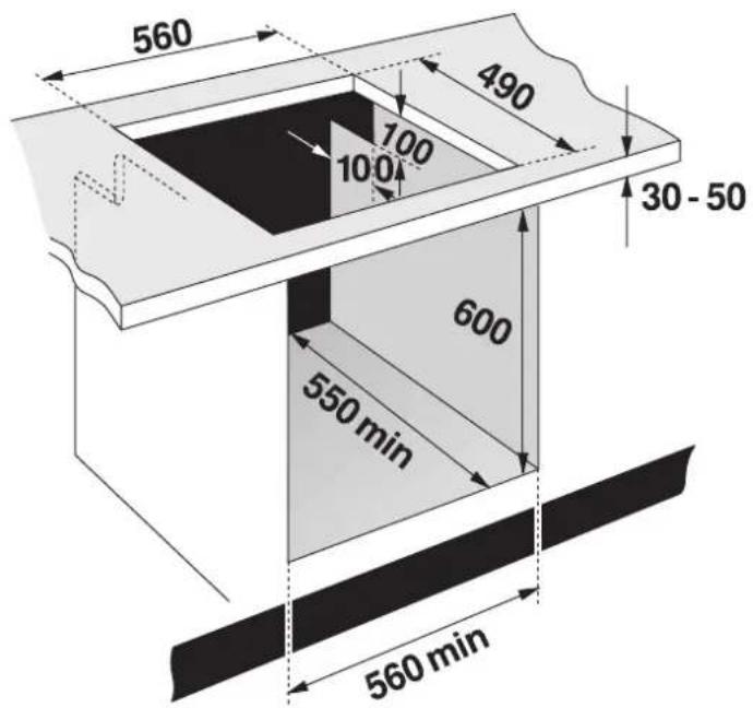 Küppersbusch KEH 652 - Einbauschrank vorbereiten - 1