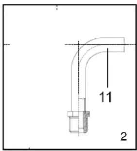 Küppersbusch GKH 607.1 E - Gasanschluß (Zeichnung 2) - 1