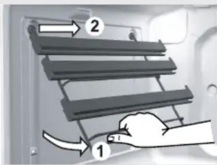 Küppersbusch GHK607.E - Reinigung der Backofendecke (nur bei einigen Modellen) - 1