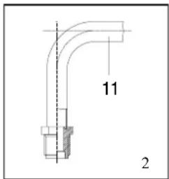 Küppersbusch GH 606.1 E - Gasanschluß (Zeichnung 2) - 1