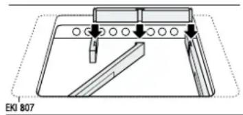 Küppersbusch EKI 607.1 - Einbau über einer Abdeckplatte. - 2