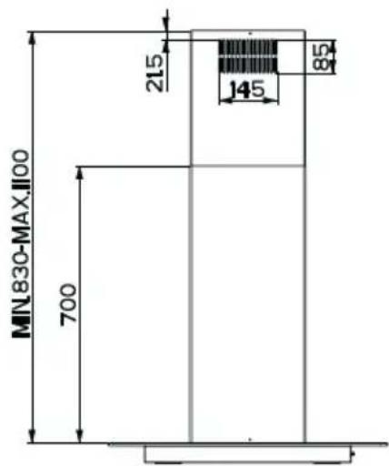 Küppersbusch IKD 937.0 - Platzbedarf - 2