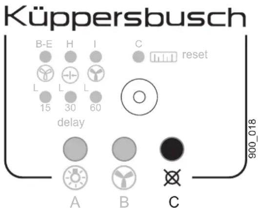 Küppersbusch IKD 908.2 - Funktionen der Haube auf Null einstellen - 2