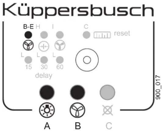 Küppersbusch IKD 908.2 - Funktionen der Haube auf Null einstellen - 1