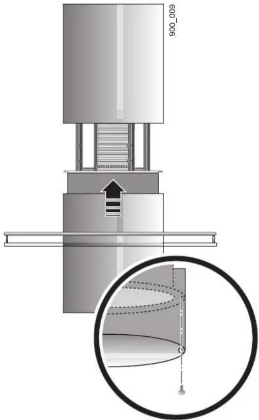 Küppersbusch IKD 908.2 - Unteres Kaminteil anbringen - 1