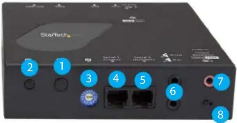 StarTech 2 1 3 4 5 6 7 8