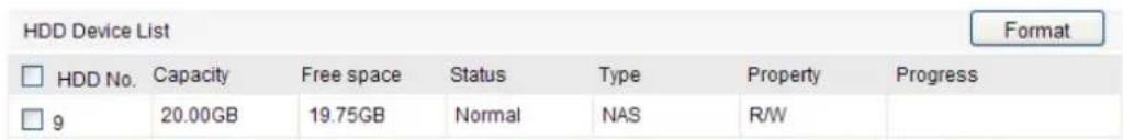 LEVELONE FCS-3084 - Configuration > Advanced Configuration > Storage > NAS - 4