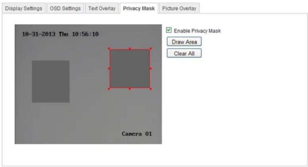 LEVELONE FCS-3084 - Configuration > Advanced Configuration> Image > Privacy Mask - 1