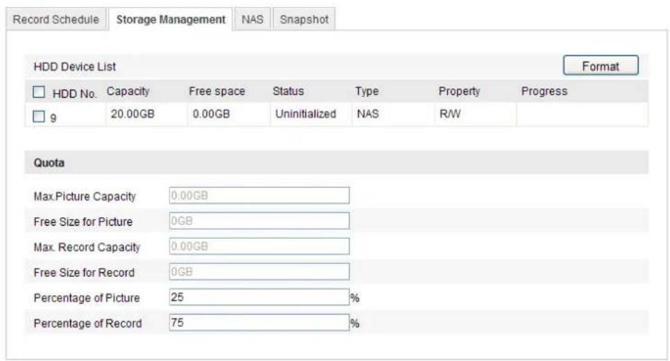LEVELONE FCS-3084 - Configuration > Advanced Configuration > Storage > NAS - 3