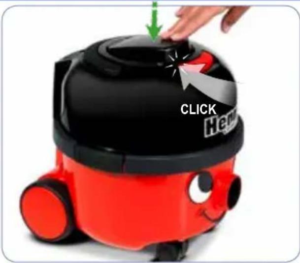 Numatic Henry Cordless HVB160 - Using your machine - 1