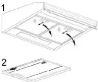BOMANN DU 622.1 - Installing the activated carbon filter instafongedecalation modeonfreculation mode - 2