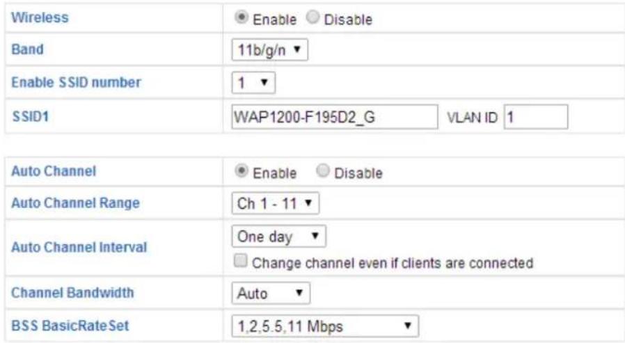 Edimax WAP1200 - 2.4GHz Basic Settings - 1