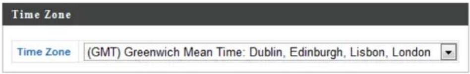 Time Zone Time Zone (GMT) Greenwich Mean Time: Dublin, Edinburgh, Lisbon, London