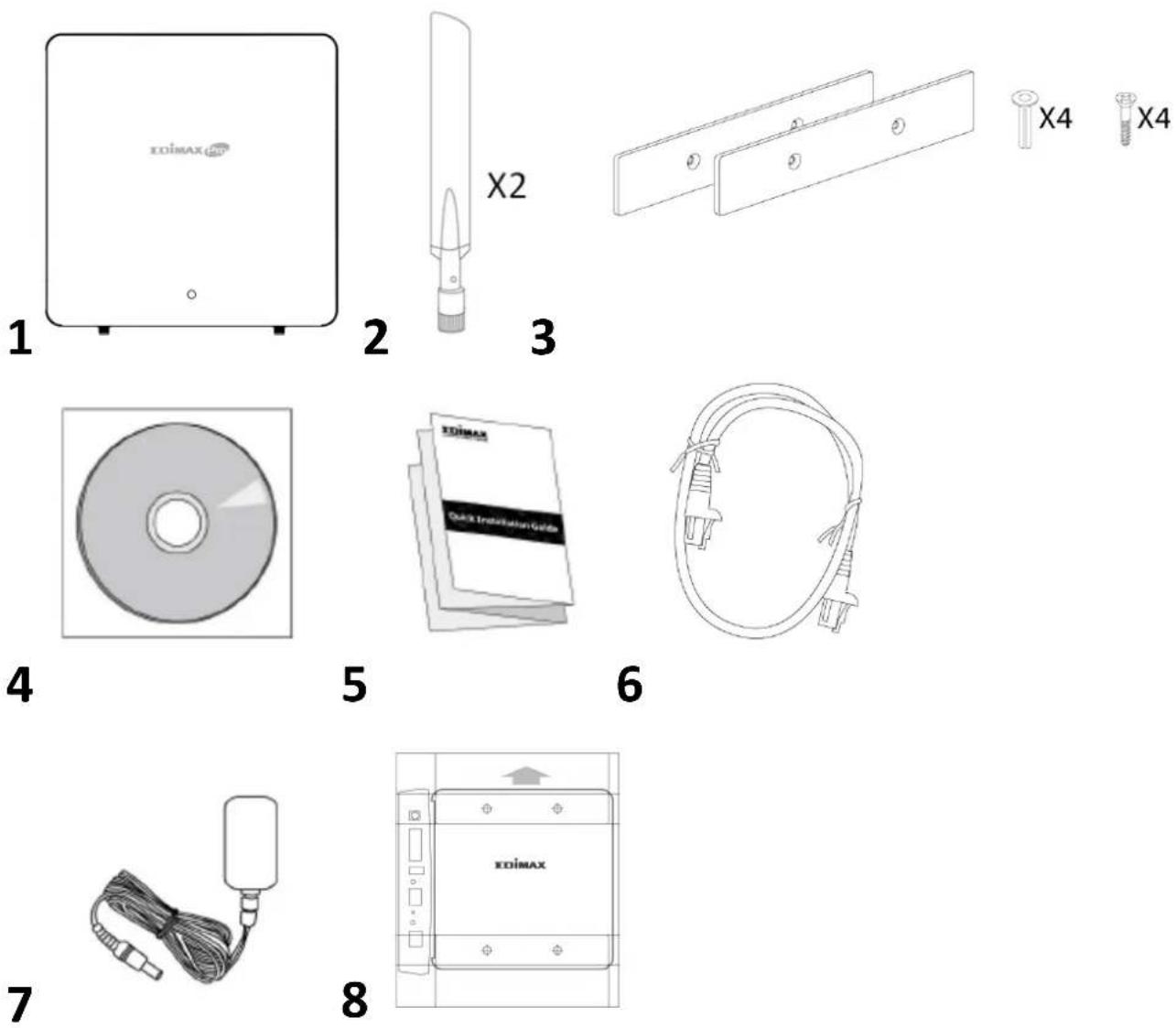 Edimax WAP1200 - I-1. Verpackungsinhalt - 1