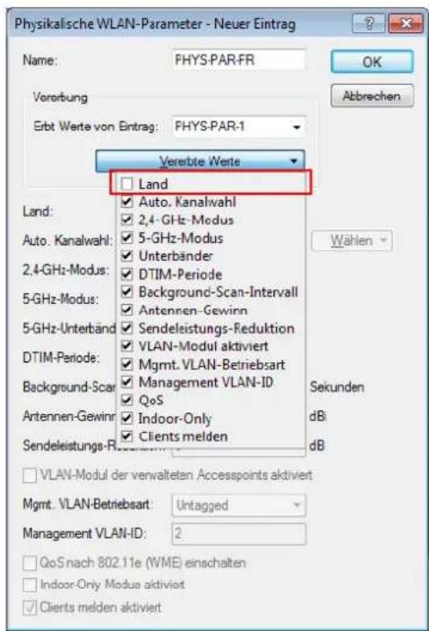 LANCOM 1781VA - Vererbung von Parametern - 1