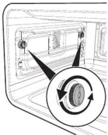 SMEG SF4800MCAO - Ausbau der Halterahmen für Roste/Backbleche - 1