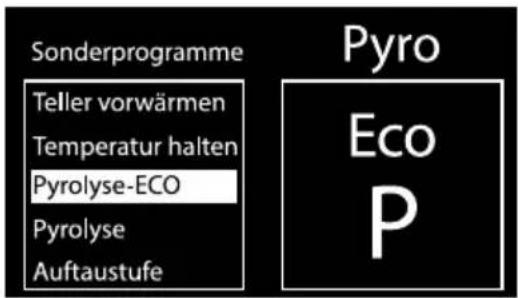 SMEG SF130N - Einstellung der Pyrolyse - 1
