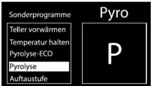 SMEG SF130N - Einstellung der Pyrolyse - 2