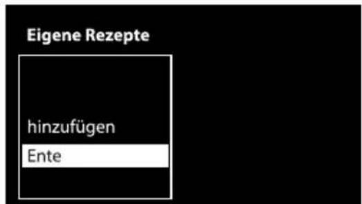 SMEG SF130B - Aktivierung eines eigenen Rezeptes - 1
