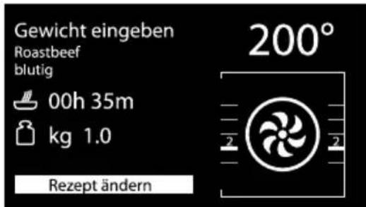 SMEG SF130B - Das Gewicht auswählen - 1
