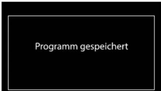 SMEG SF130B - Wird die Abänderung bestätigt, erscheint im Display eine Bestätigung. - 1