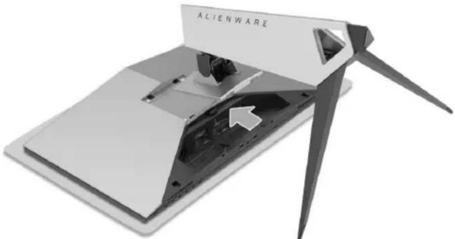 ALIENWARE AW2518HF - Ständer anbringen - 2