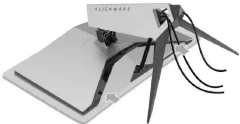 ALIENWARE AW2518HF - Ständer anbringen - 4