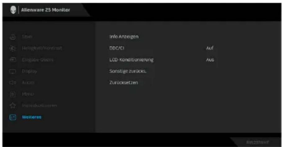 ALIENWARE AW2518HF - Menü - 6