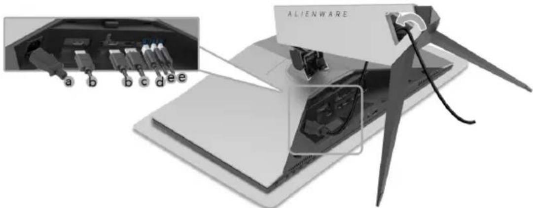 ALIENWARE AW2518HF - Ständer anbringen - 3