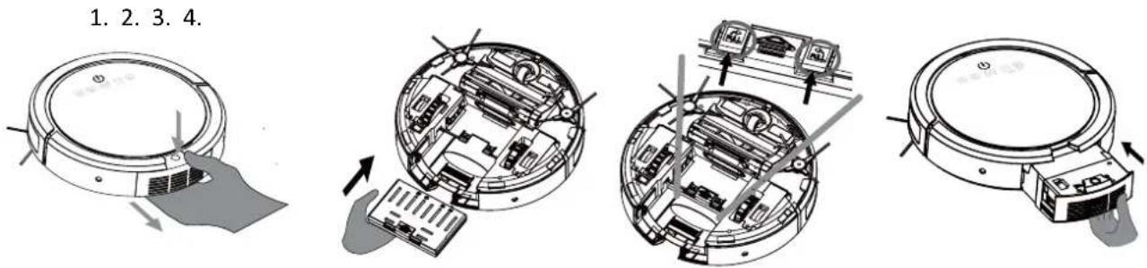Moneual ME485 - Battery installation and charging - 1