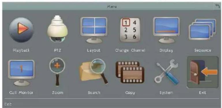 EverFocus ELUX16 - OSD Root Menu - 1